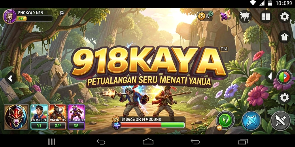 Screenshot gameplay <strong>918KAYA</strong> menampilkan aksi petualangan yang mendebarkan.