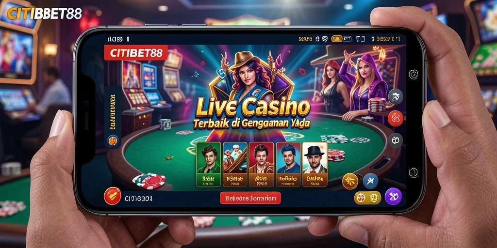 Tampilan gameplay CITIBET88 yang seru dengan dealer langsung.