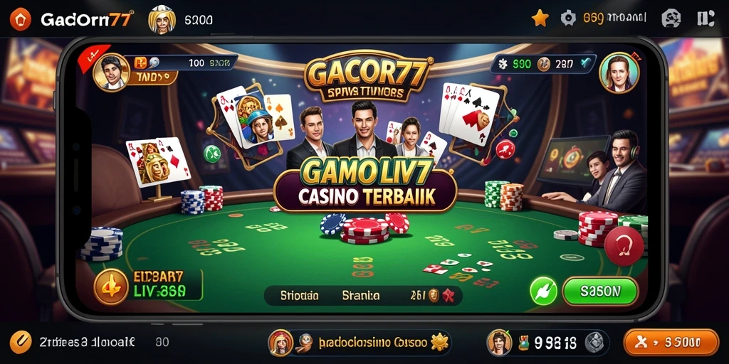 Screenshot menampilkan dealer langsung dalam permainan Live Casino yang sangat menarik.