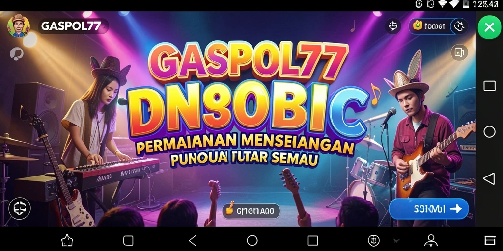 Tampilan gameplay GASPOL77 dengan berbagai pilihan lagu menarik.