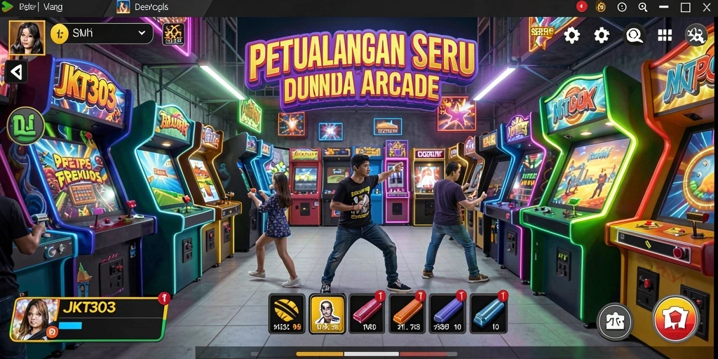 Gameplay seru yang membawa Anda ke dunia arcade penuh warna.