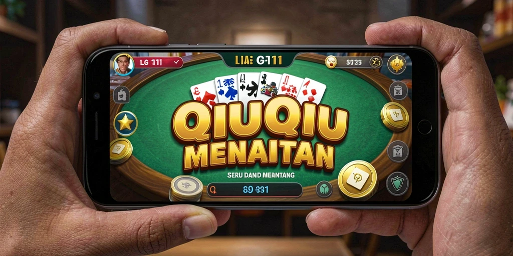 Screenshot gameplay LG111 dengan suasana permainan QiuQiu.