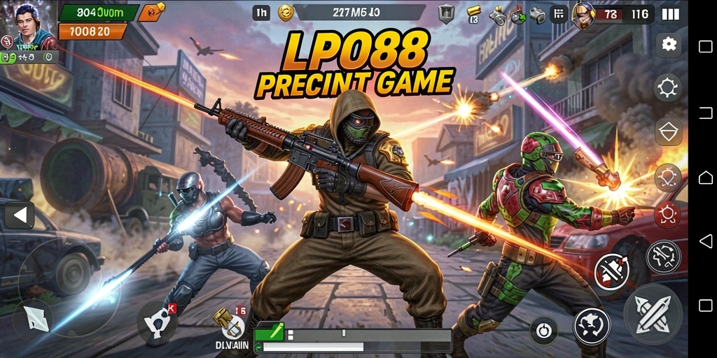 Screenshot gameplay LPO88 menampilkan aksi seru dalam pertempuran.