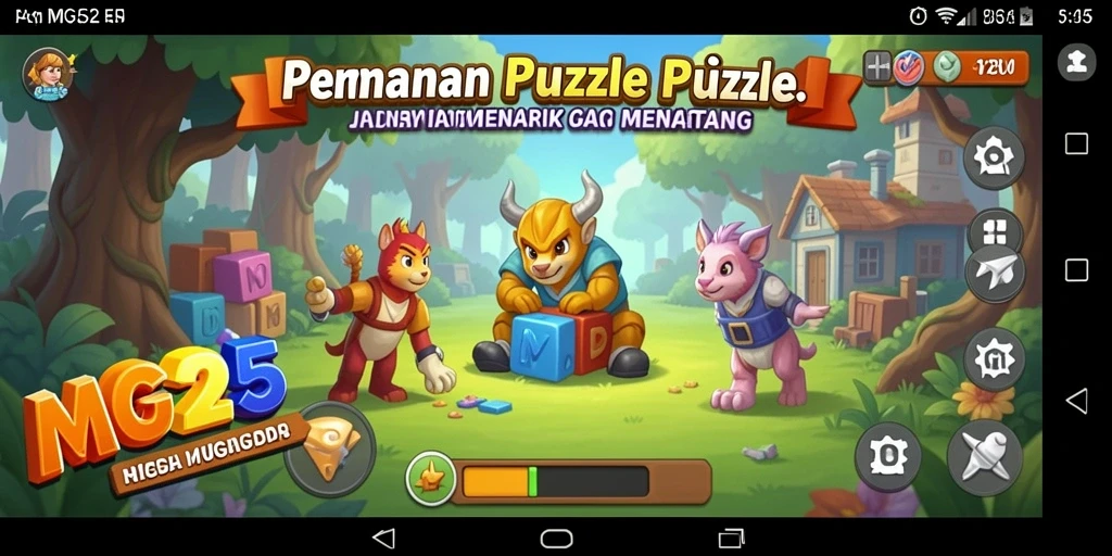 Tampilan gameplay MG525 yang penuh tantangan dan seru.