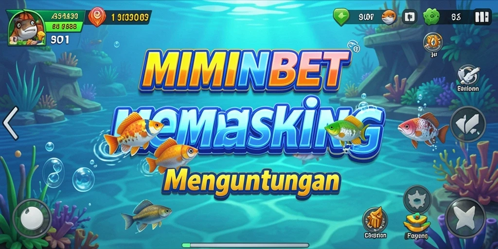 Tampilan gameplay MIMINBET dengan suasana memancing yang menarik.