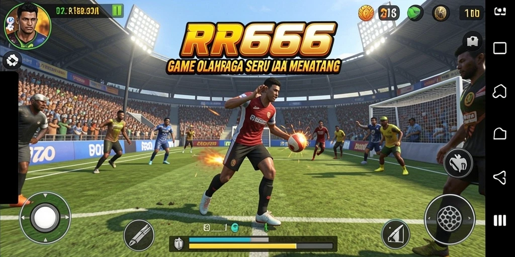 Menampilkan aksi seru dalam RR666 dengan grafis menakjubkan.