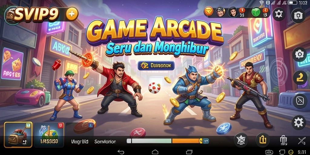 Tampilan menarik dari gameplay seru SVIP9 yang penuh aksi.