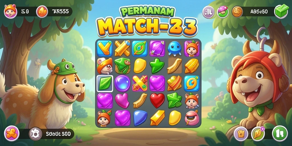 TAR555 - Gameplay seru dan penuh warna dari permainan Match-3.