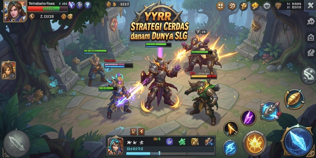 Tampilan gameplay strategis di YYRR yang menarik.