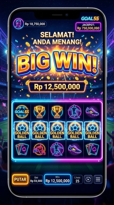 Tampilan aplikasi terbaru di goal55 untuk pengguna Android.